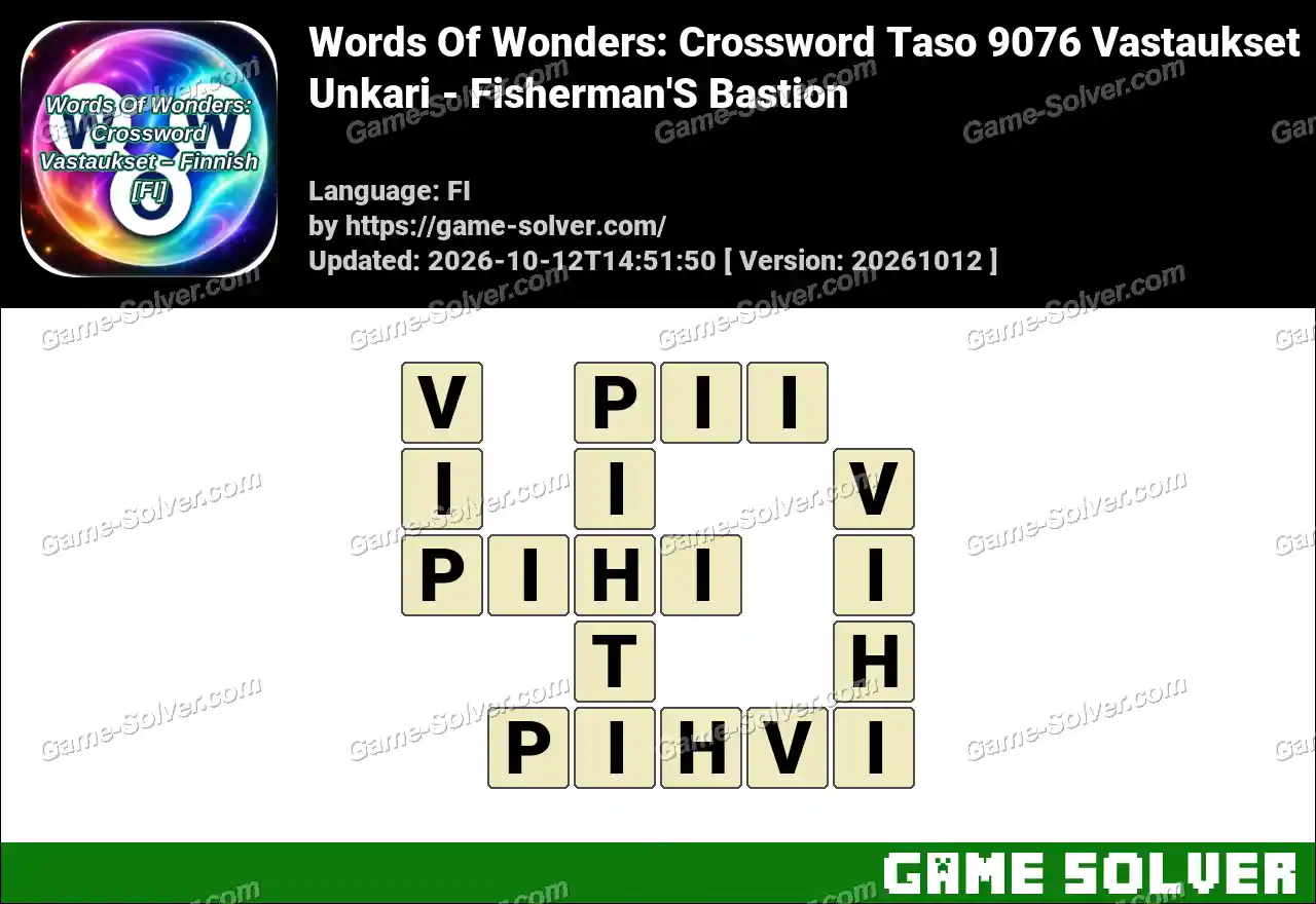 Words Of Wonders: Crossword Taso 9076 Vastaukset – Unkari – Fisherman’S Bastion